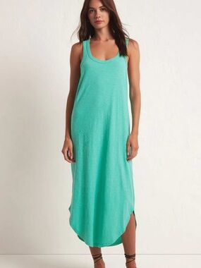 Z supply Women’s Teal Tank Maxi Dress Size Small